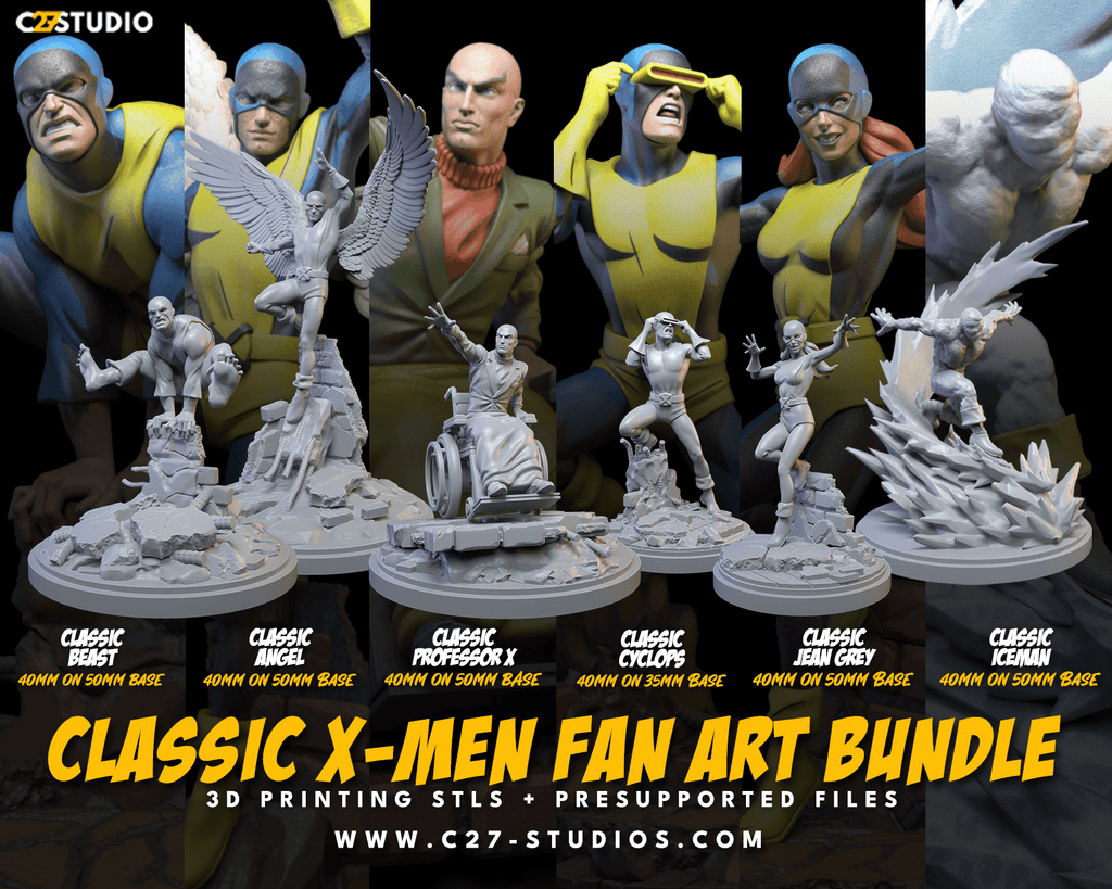 X-Men Classic Team | Super Hero Sci-Fi Miniature | C27 Studio
