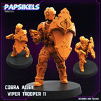 Cobra Alley Viper Troopers 2 Cyberpunk Security Force Papsikels Sci Fi Resin Miniatures