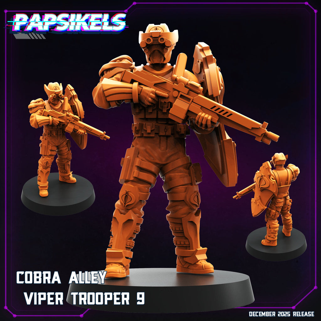 Cobra Alley Viper Troopers 2 Cyberpunk Security Force Papsikels Sci Fi Resin Miniatures