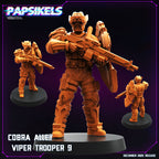 Cobra Alley Viper Troopers 2 Cyberpunk Security Force Papsikels Sci Fi Resin Miniatures