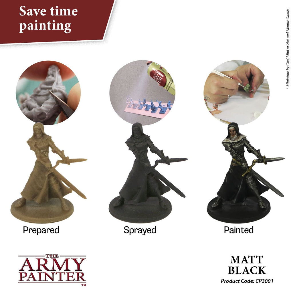 Army Painter Base Primer - Matt Black (400ml)