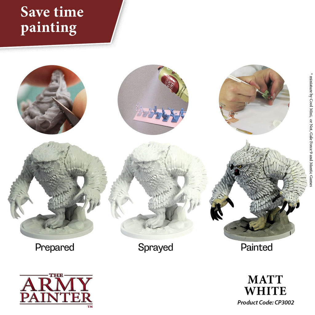 Army Painter Base Primer - Matt White (400ml)