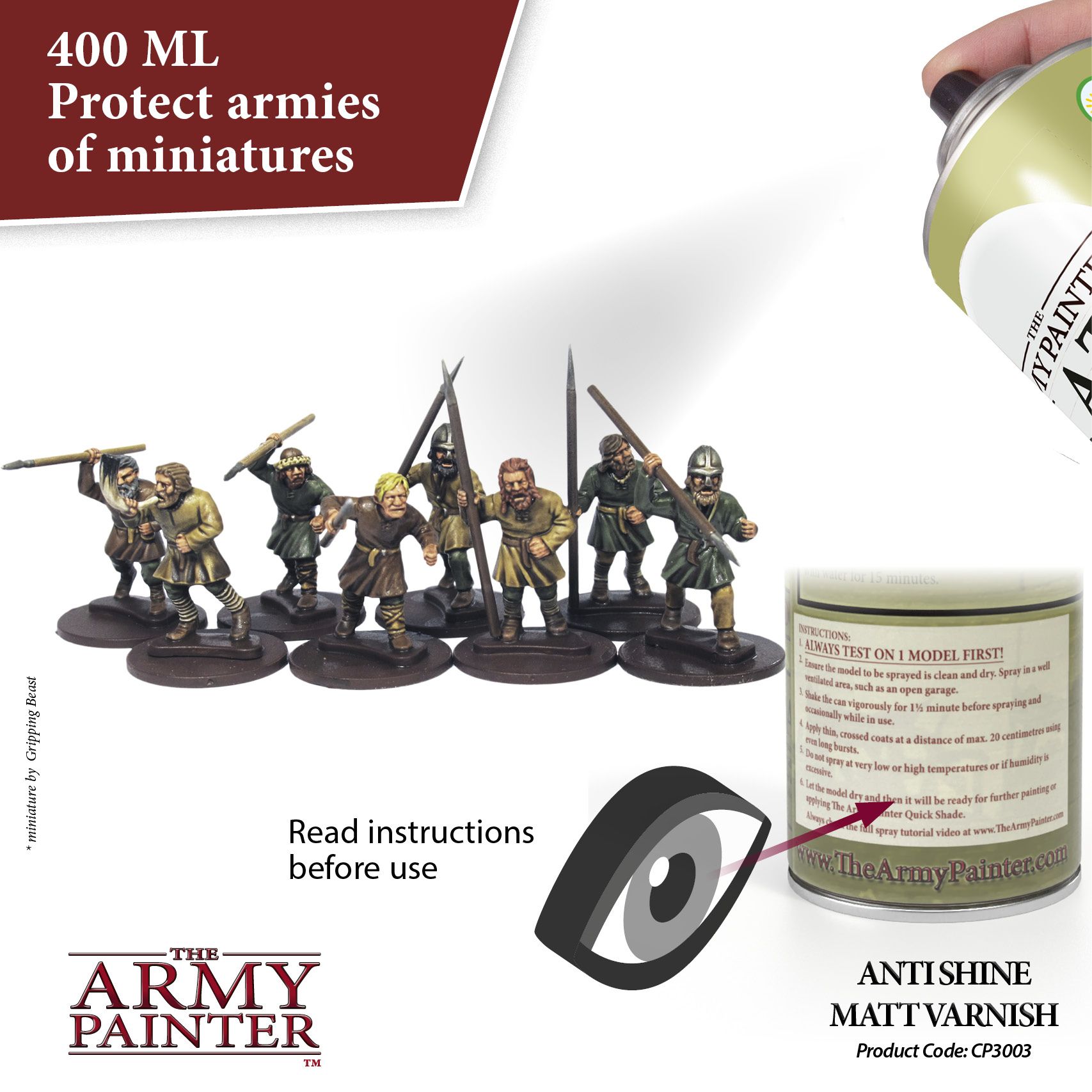 Army Painter - Anti-Shine, Matt Varnish (400ml)