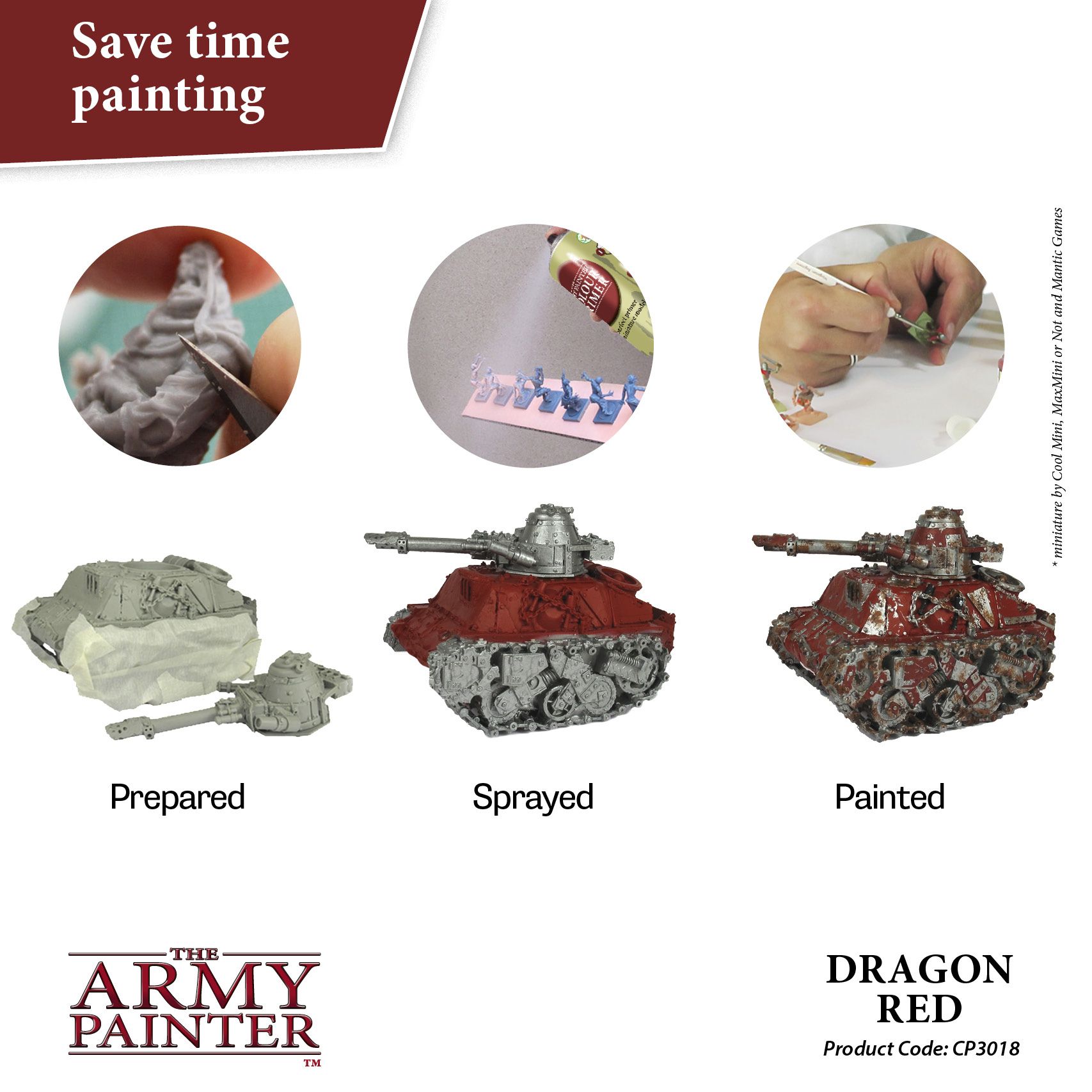 Army Painter Colour Primer - Dragon Red (400ml)