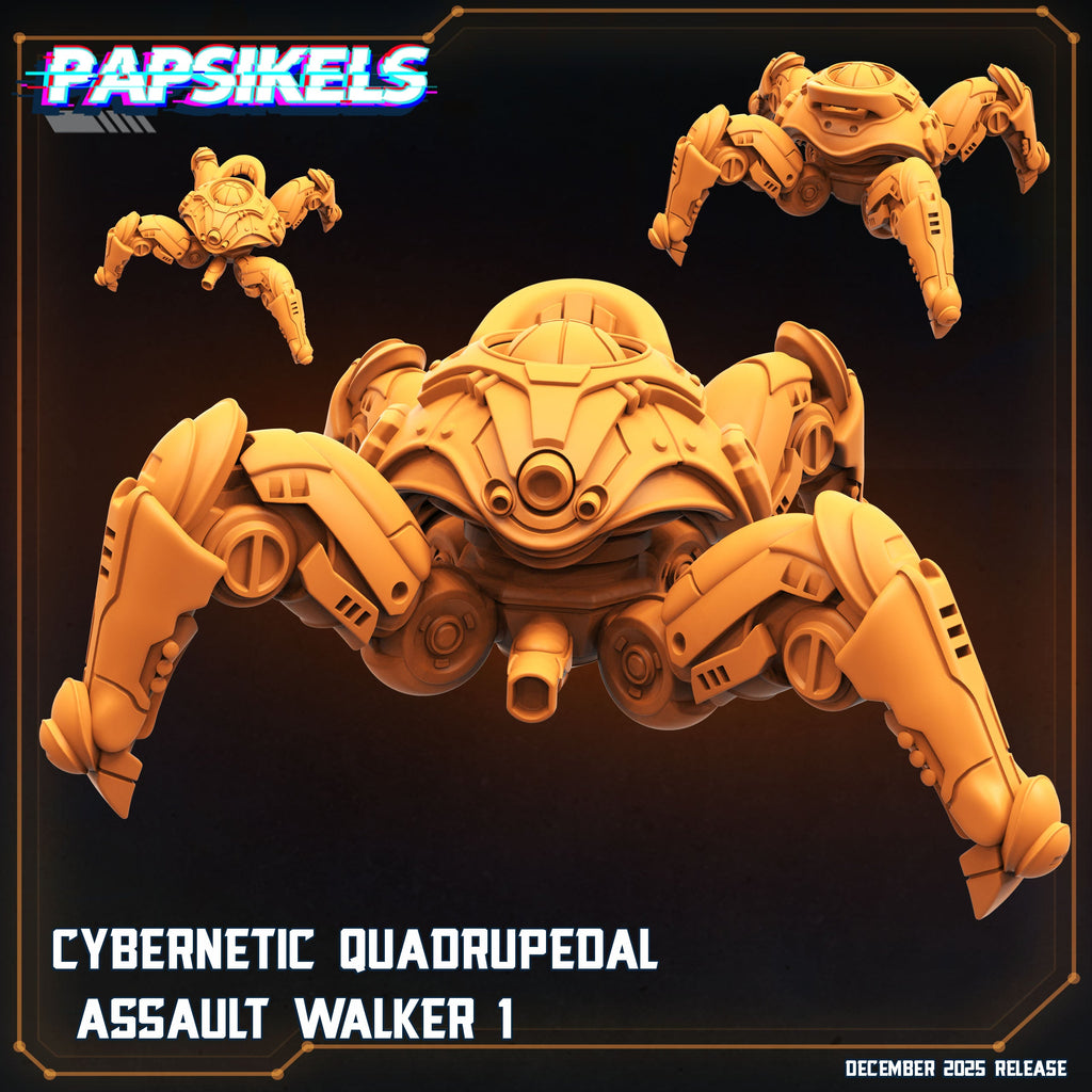 Cybernetic Quadrupedal Assault Walkers | Papsikels | Hive Wars | 28mm or 32mm Scale | Resin Miniatures