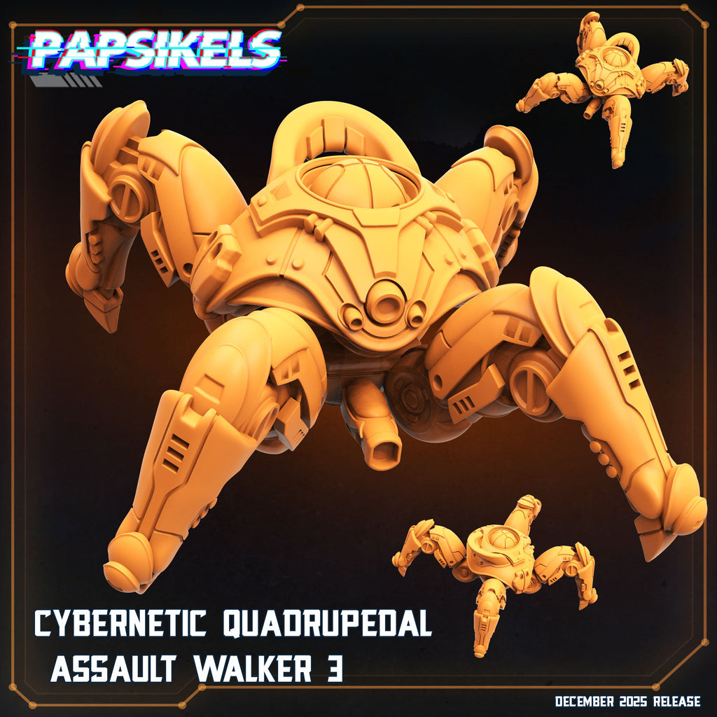 Cybernetic Quadrupedal Assault Walkers | Papsikels | Hive Wars | 28mm or 32mm Scale | Resin Miniatures