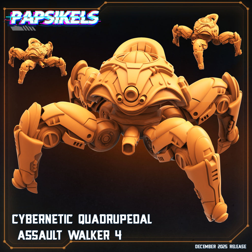 Cybernetic Quadrupedal Assault Walkers | Papsikels | Hive Wars | 28mm or 32mm Scale | Resin Miniatures