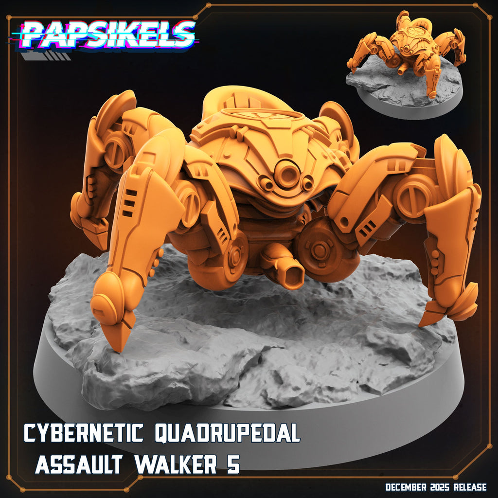 Cybernetic Quadrupedal Assault Walkers | Papsikels | Hive Wars | 28mm or 32mm Scale | Resin Miniatures