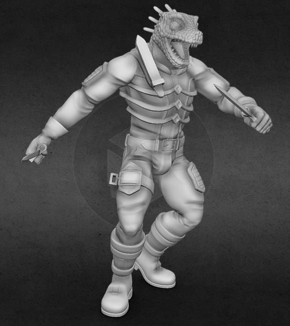 Caiman | Fantasy Miniature | Ethan Savage Studios
