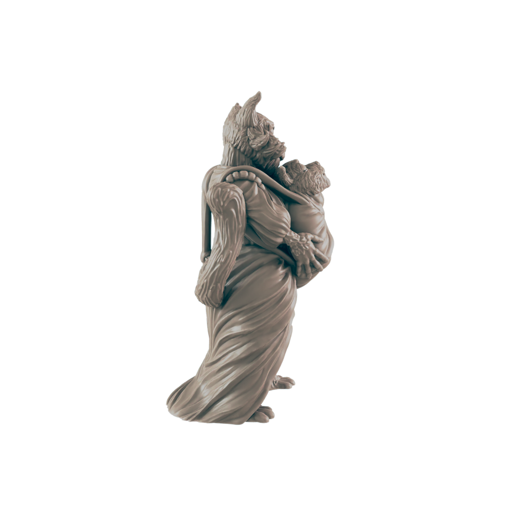 Catfolk Mother and Child