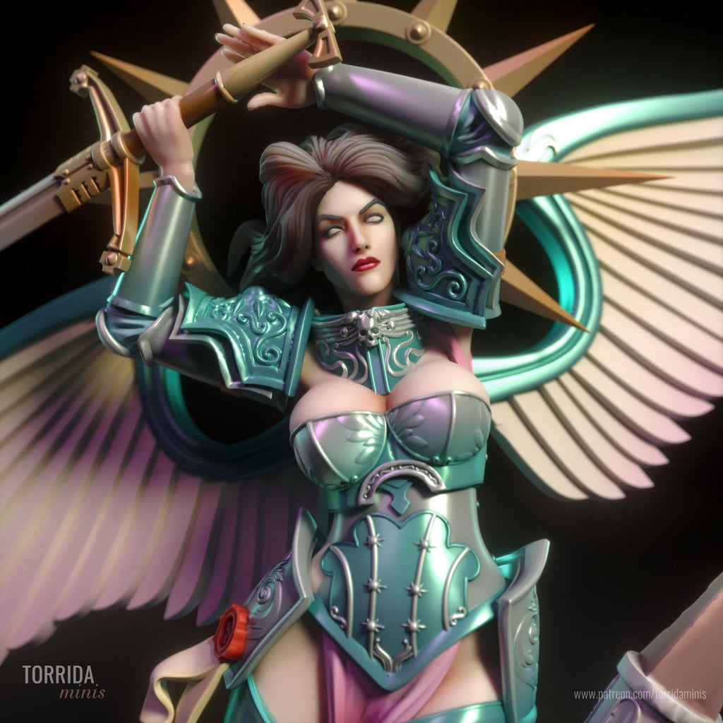 Celeste | Pin-Up Statue Fan Art Miniature Unpainted | Torrida Minis