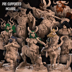 Centaurs Miniatures (Full Set) | Fantasy Miniature | Bite the Bullet