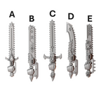 Toothed Swords | Primal Hounds | Conversion Bits For 28mm 32mm Sci-fi Space Knights