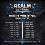 3D-Druckservice aus Kunstharz – Modelle und Miniaturen mit hoher Detailgenauigkeit