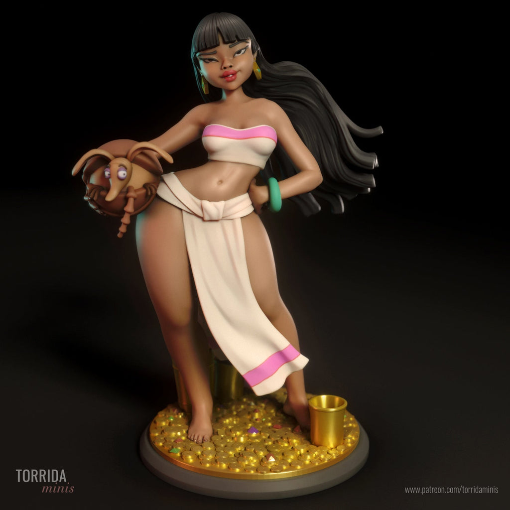 Chel | Pin-Up Statue Fan Art Miniature Unpainted | Torrida Minis