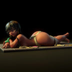 Chel | Pin-Up Statue Fan Art Miniature Unpainted | Torrida Minis