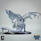 Chromatic Adult White Dragon | 2024 Redesign - 12K Resin Monster for D&D