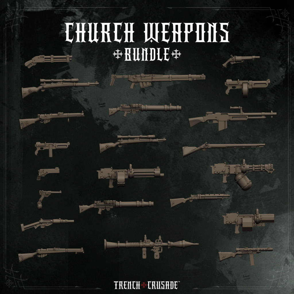 Trench Crusade - Church Weapons Sprue