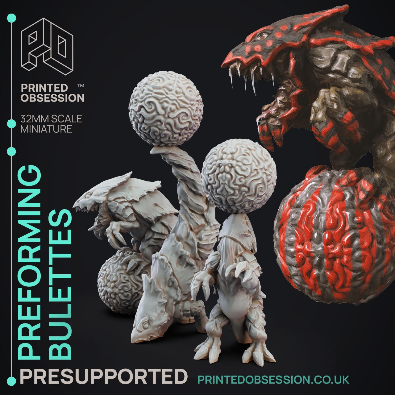 Circus of Horrors Miniatures (Full Set) | Fantasy Miniature | Printed Obsession