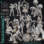 Circus of Horrors Miniatures (Full Set) | Fantasy Miniature | Printed Obsession