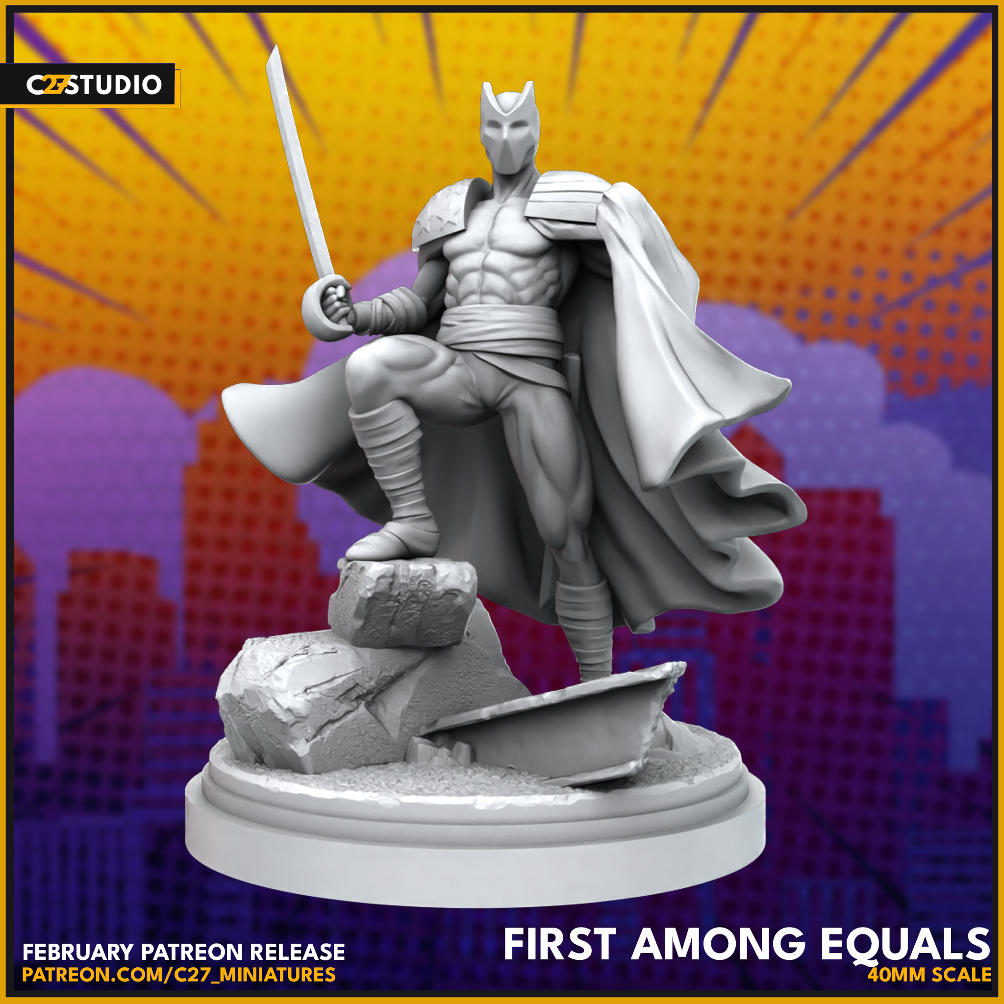 First Among Equals | Heroes | Sci-Fi Miniature | C27 Studio