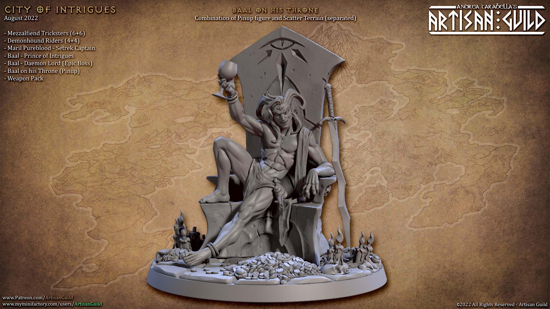 City of Intrigues Miniatures (Full Set) | Fantasy D&D Miniature | Artisan Guild