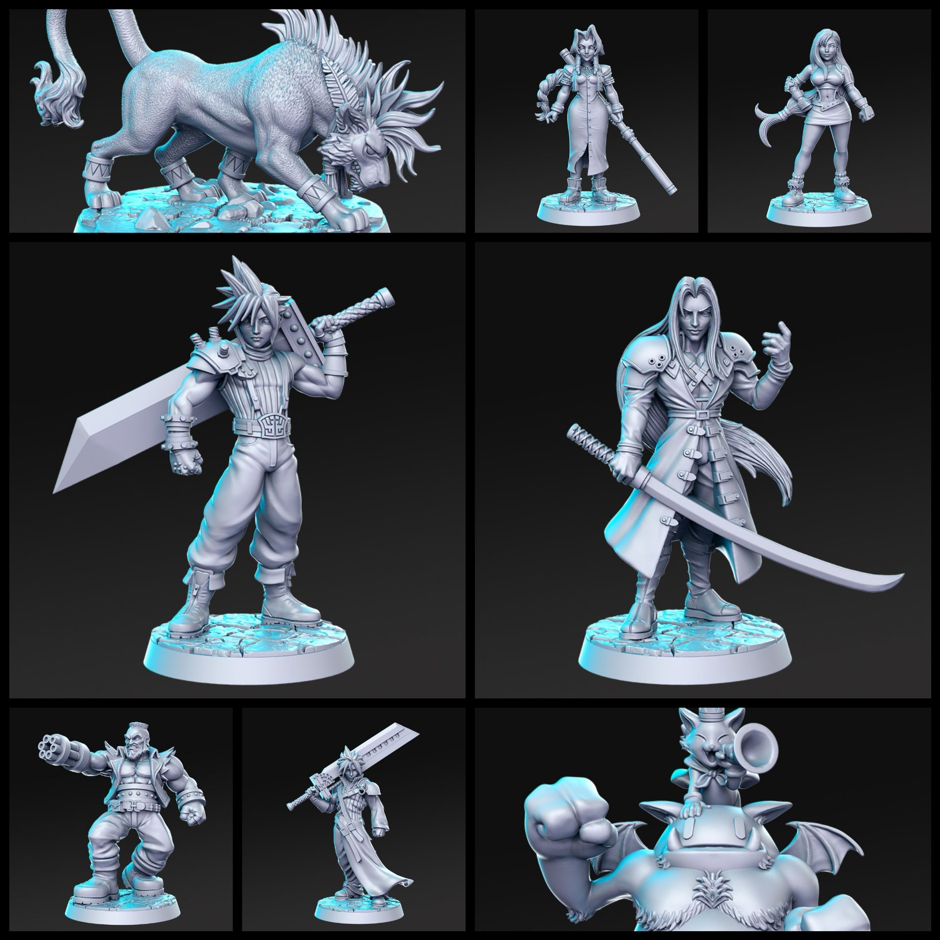 Classic JRPG VII Miniatures | Classic JRPG Vol 2 | Fantasy Miniature | RN Estudio