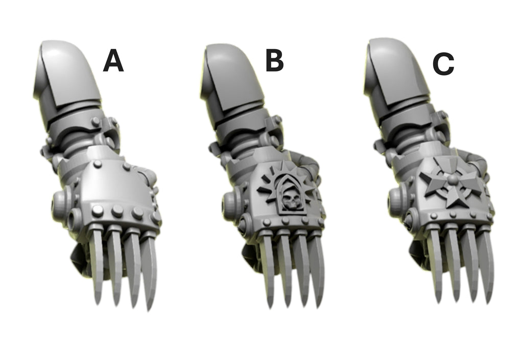 Claw Pairs | Eternal Pilgrims | Conversion Bits For 28mm 32mm Sci-fi Marines