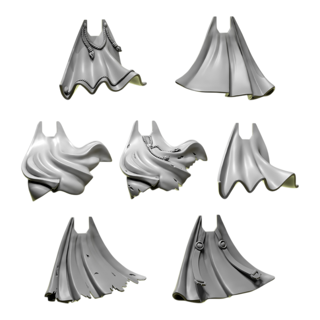 Cloaks | Eternal Pilgrims | Conversion Bits For 28mm 32mm Sci-fi Marines