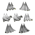 Cloaks | Eternal Pilgrims | Conversion Bits For 28mm 32mm Sci-fi Marines