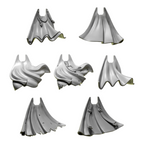 Cloaks | Eternal Pilgrims | Conversion Bits For 28mm 32mm Sci-fi Marines