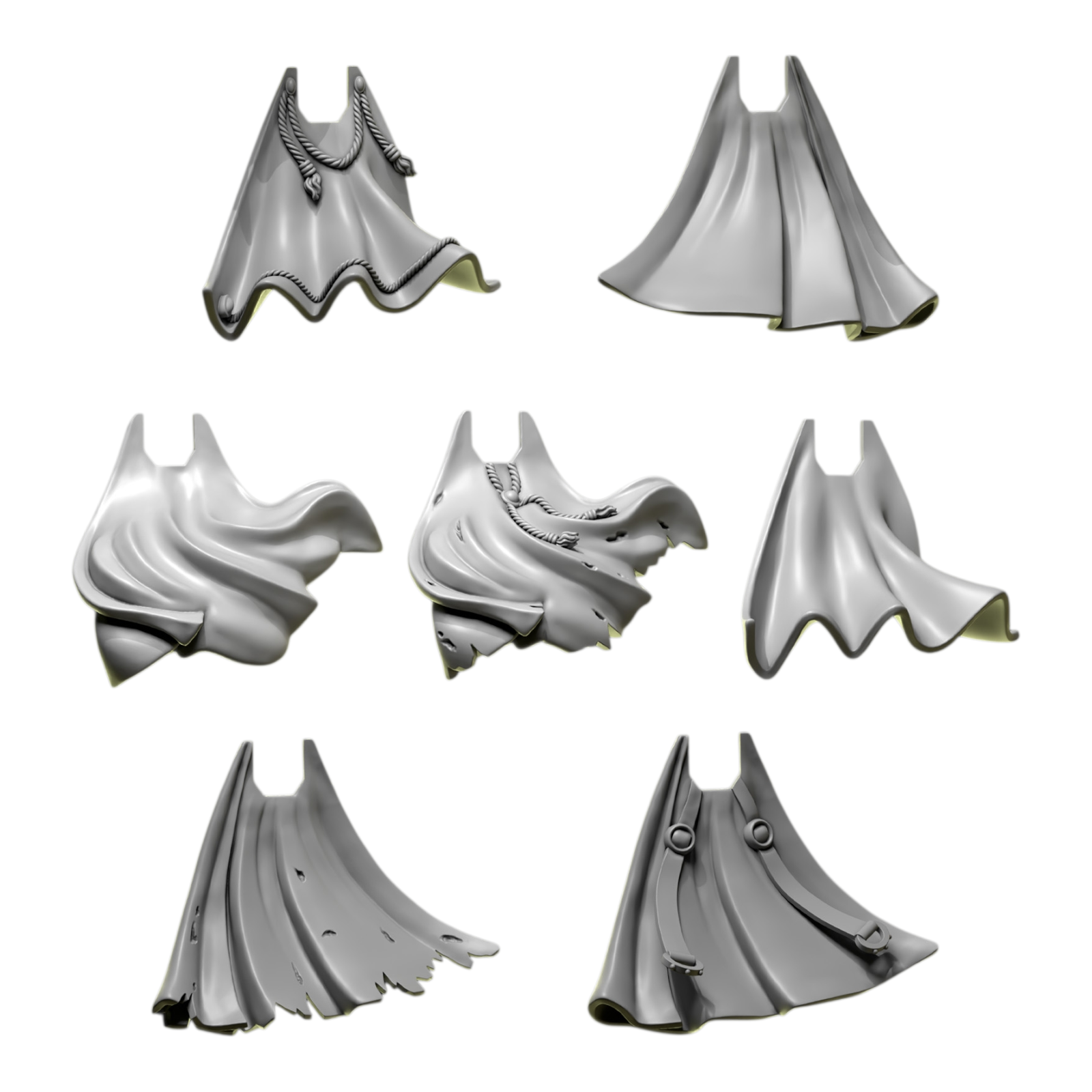Cloaks | Eternal Pilgrims | Conversion Bits For 28mm 32mm Sci-fi Marines