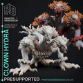 Clown Hydra | Circus of Horrors | Fantasy Miniature | Printed Obsession