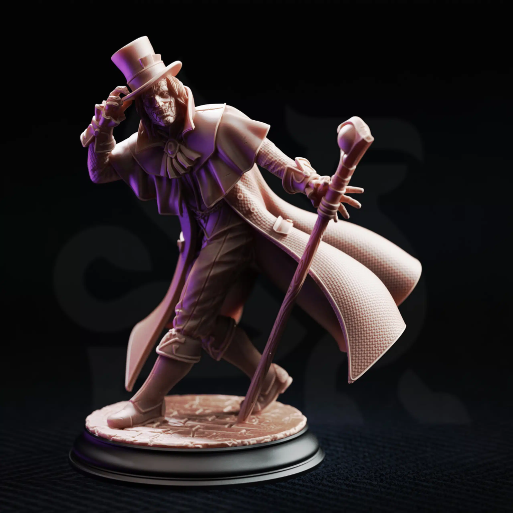 Cobalt Fairfax Professor of Transmutation - 3D Printed Bard Miniature