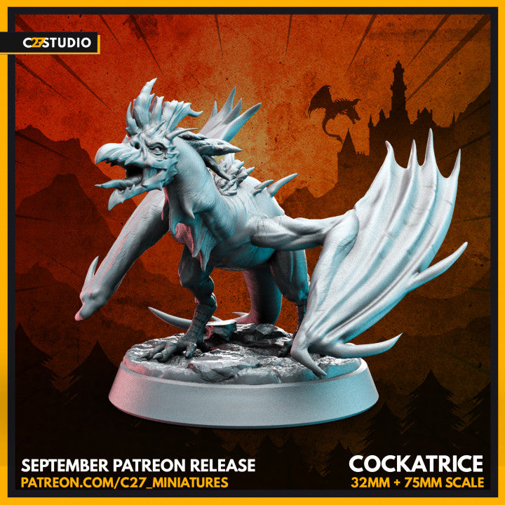 Cockatrice | Fantasy | Sci-Fi Miniature | C27 Studio
