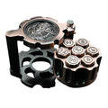 Hexchamber | Ancient Copper | Bullet Dice Set with Spinning Revolver Case