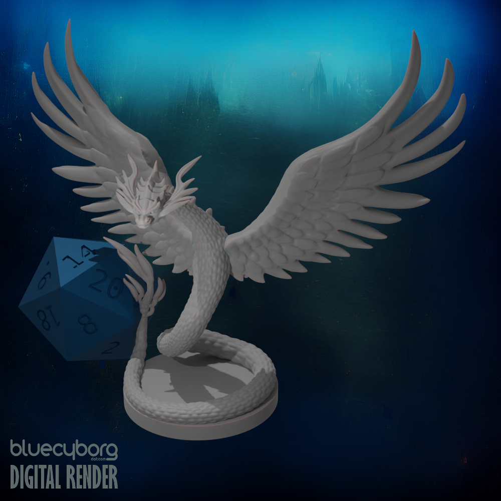 Couatl 28mm Scale Miniature
