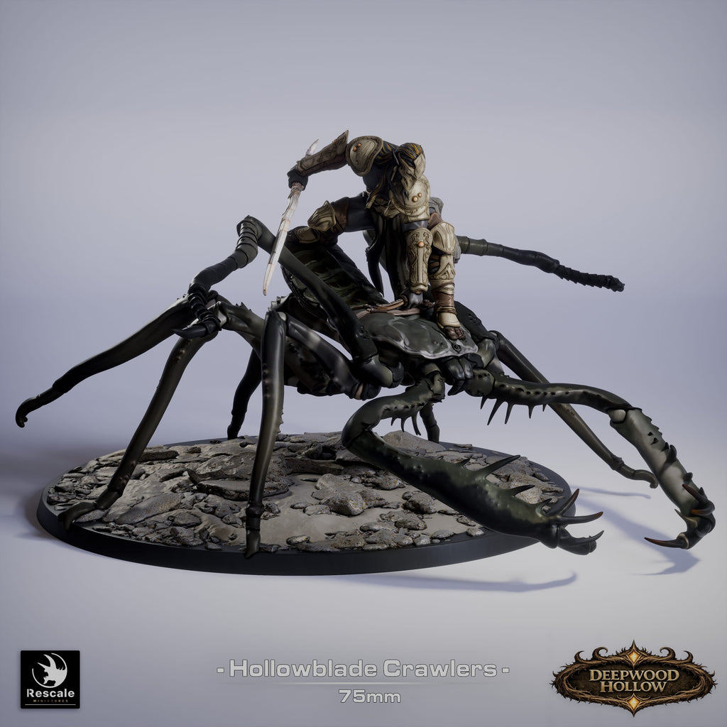 🕷️ Pack: Hollow Blade's Crawlers | 6-Pack 12K Resin 75mm Monstrous Cavalry 🗡️