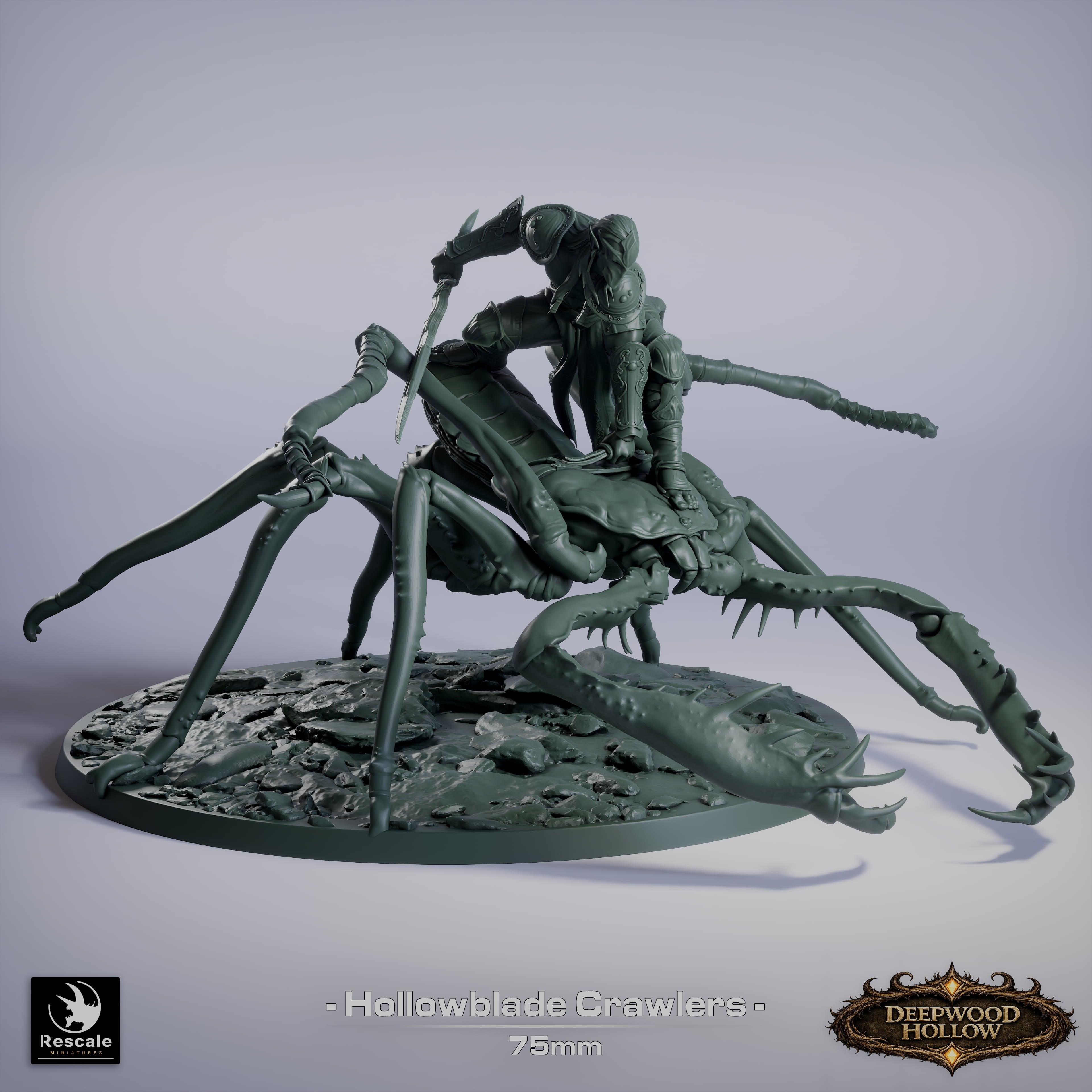 🕷️ Pack: Hollow Blade's Crawlers | 6-Pack 12K Resin 75mm Monstrous Cavalry 🗡️