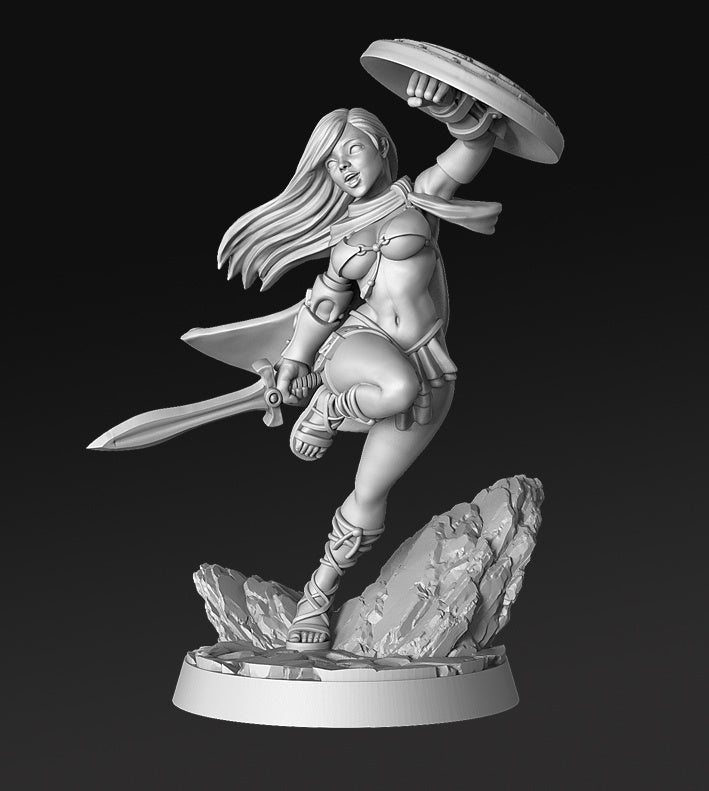 Warrior Crescendia | Pin-Up Miniature | RN Estudio