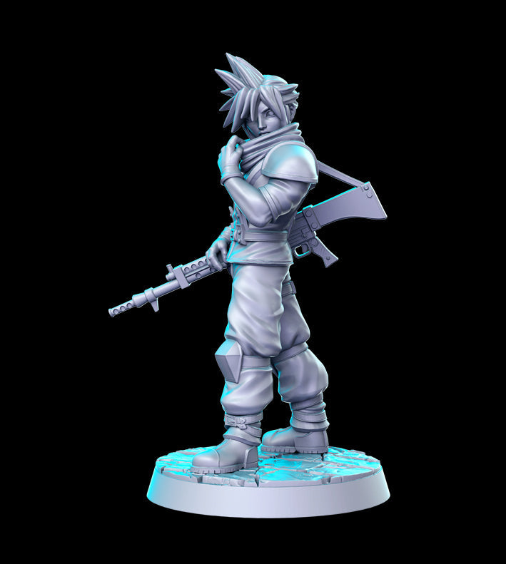 Crisis Claud | Classic JRPG Vol 8 | Fantasy Miniature | RN Estudio