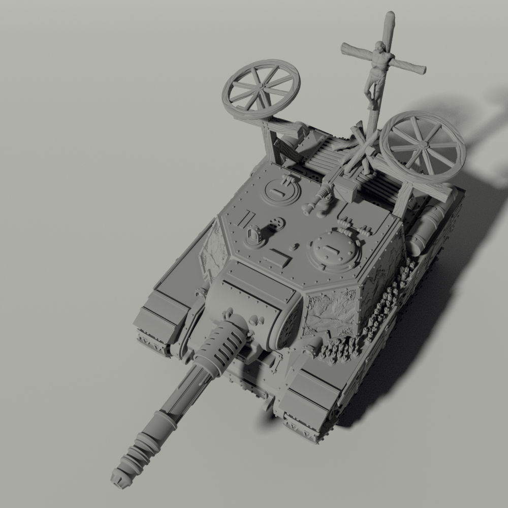 Grim ISU-152 Heavy Tank Destroyer