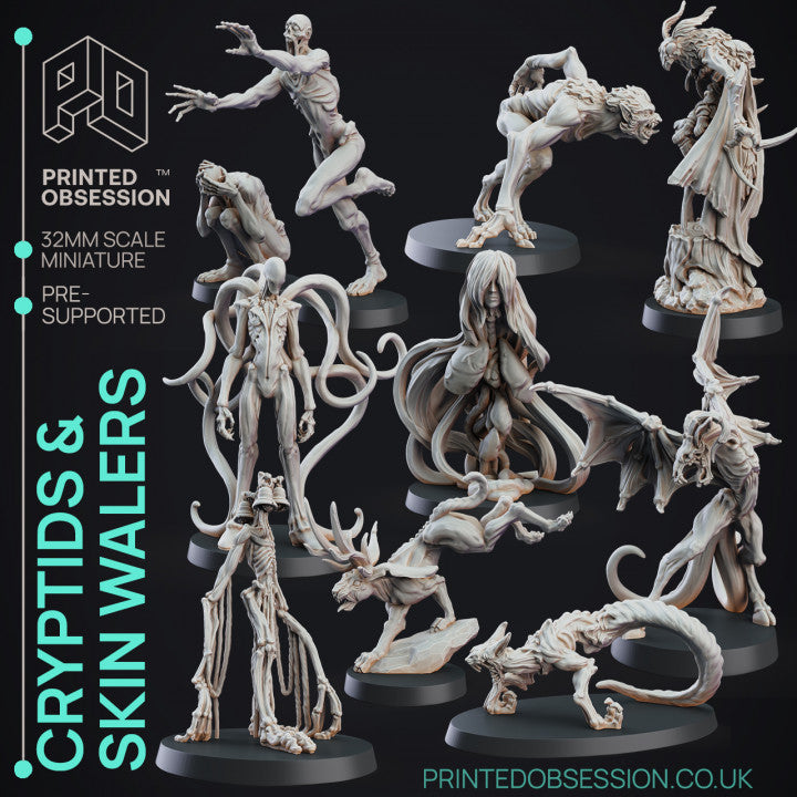 Cryptids & Skinwalkers Miniatures | Fantasy | Printed Obsession