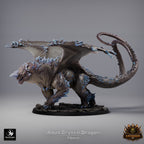 Crystal Dragon (Adult) | 12K Resin Gemstone Dragon for D&D & RPGs