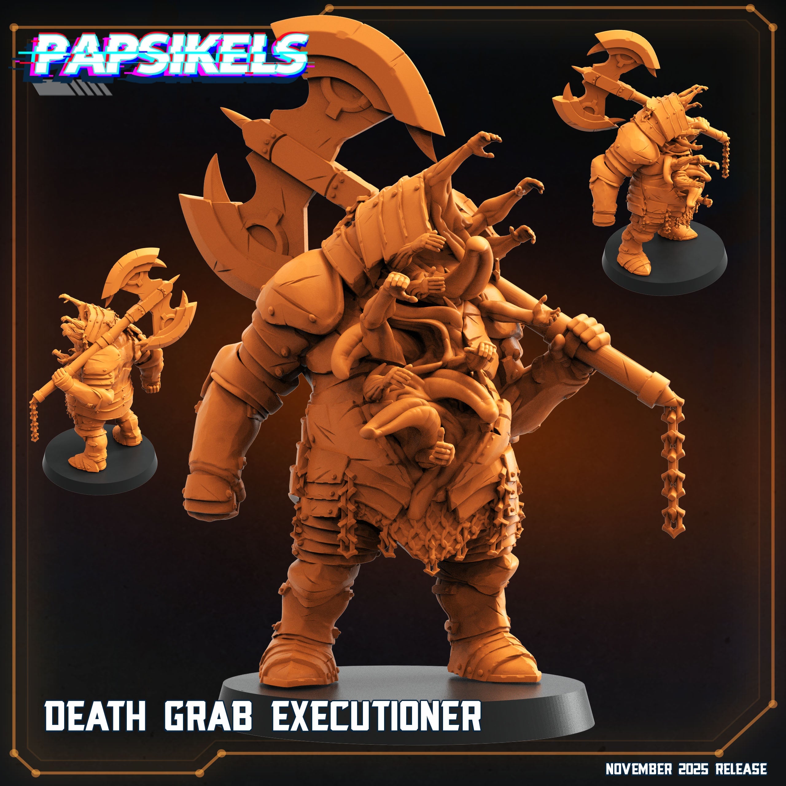 Trench Crusade Death Grab Executioner Proxy Miniature Papsikels Resin Figure