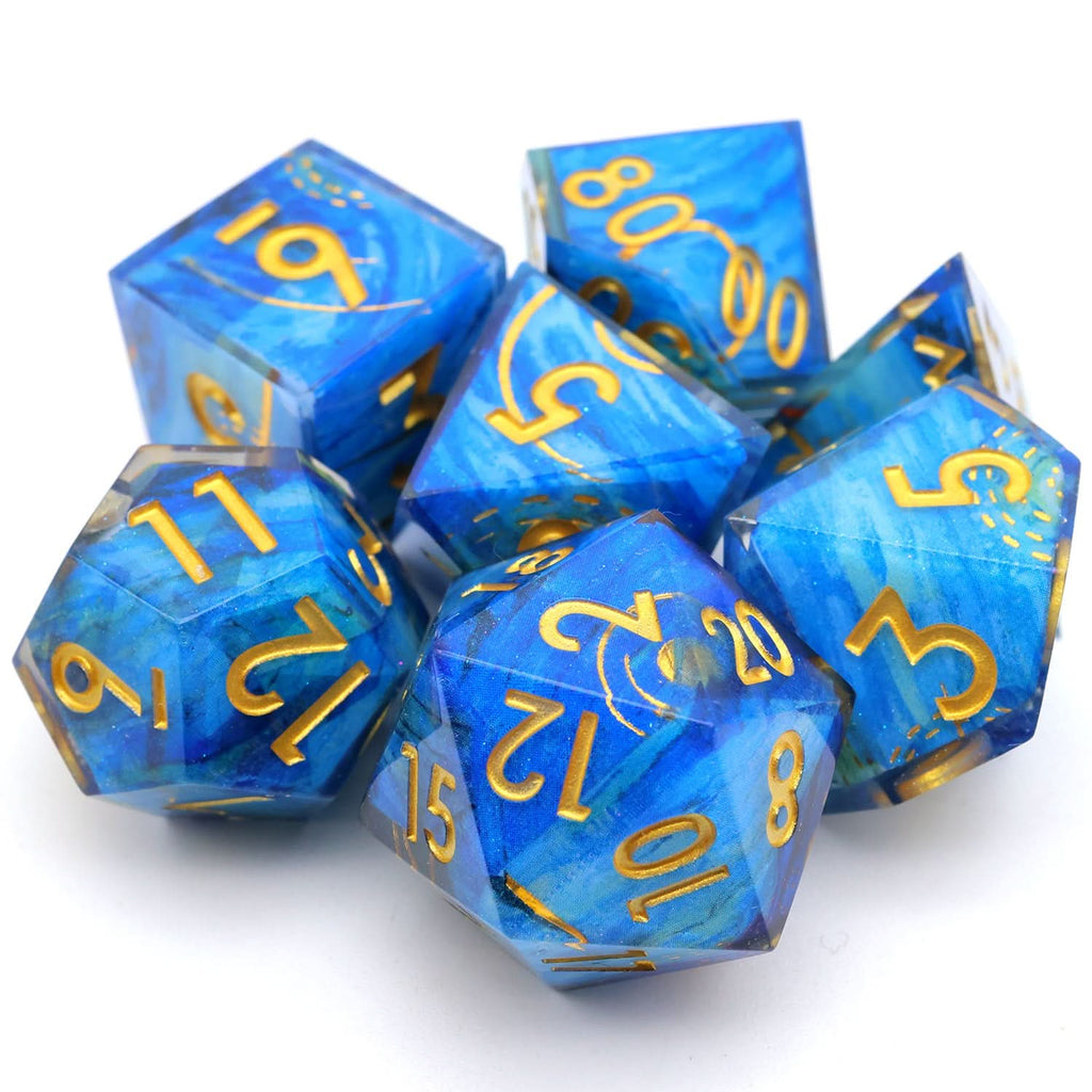 Astral Tide | Art Core Dice | 7 Piece Set