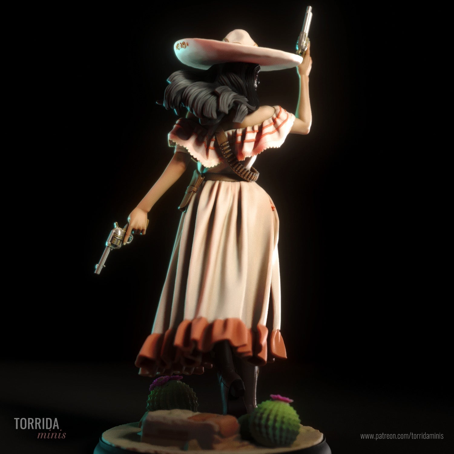 Daniela | Pin-Up Statue Fan Art Miniature Unpainted | Torrida Minis