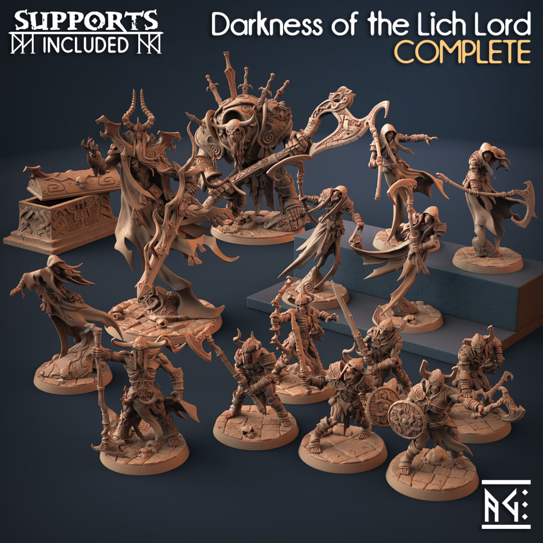 Darkness of the Lich Lord Miniatures (Full Set) | Fantasy D&D Miniature | Artisan Guild