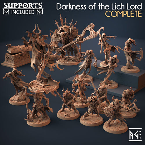 Darkness of the Lich Lord Miniatures (Full Set) | Fantasy D&D Miniature | Artisan Guild