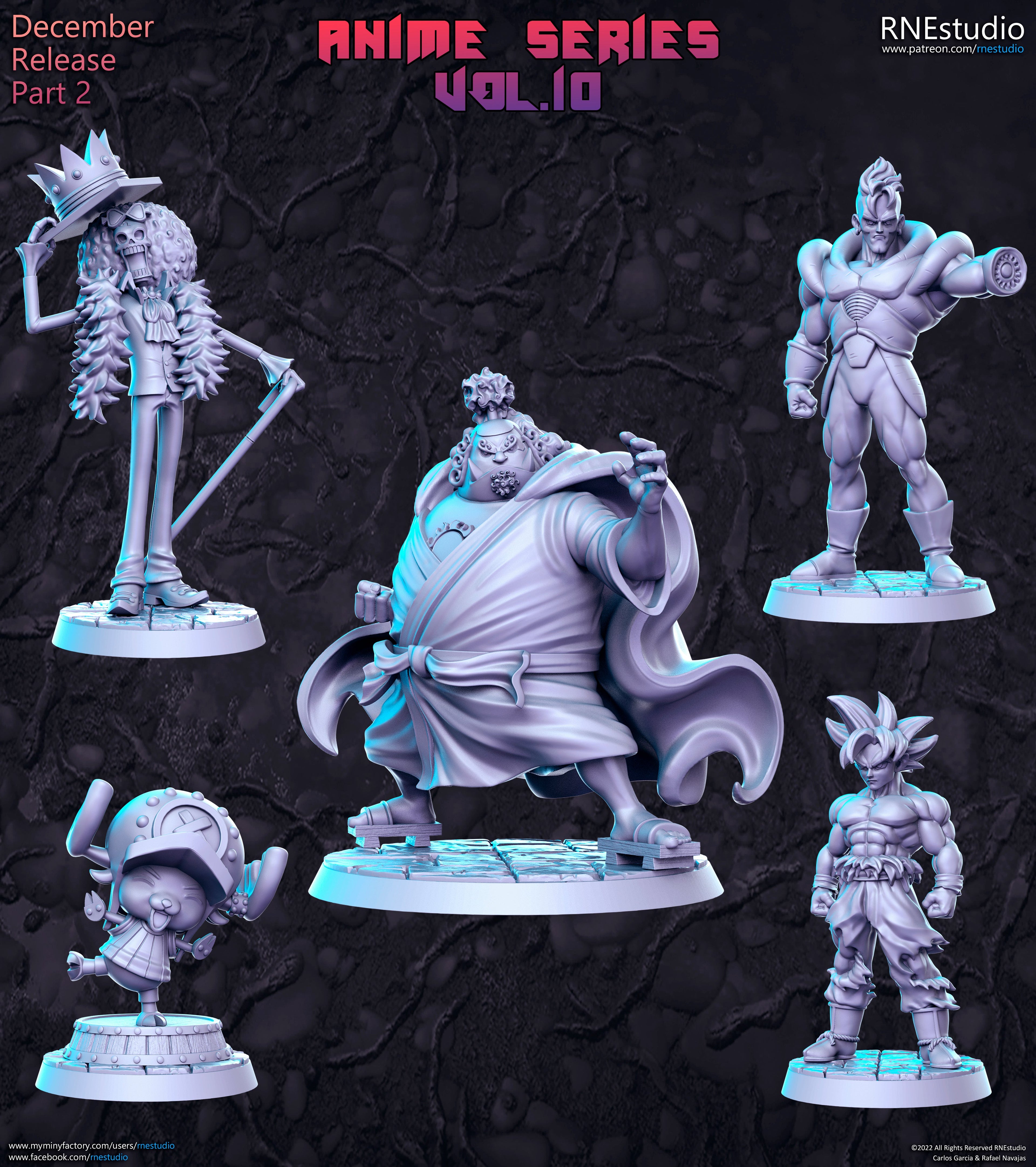 Anime Series Vol 10 Miniatures | Fantasy Miniature | RN Estudio